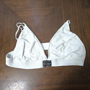 Women's Plus White "Sweet" Bralette 4X